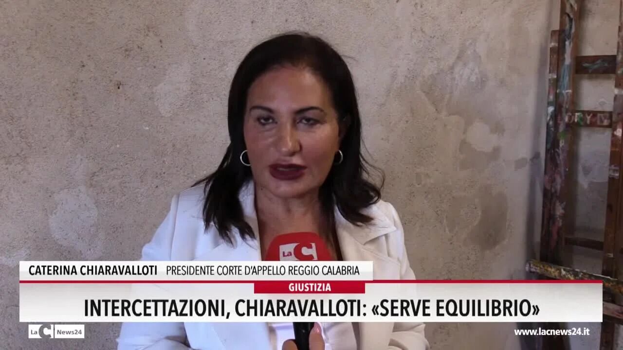 Intercettazioni, Chiaravalloti: «Serve equilibrio»