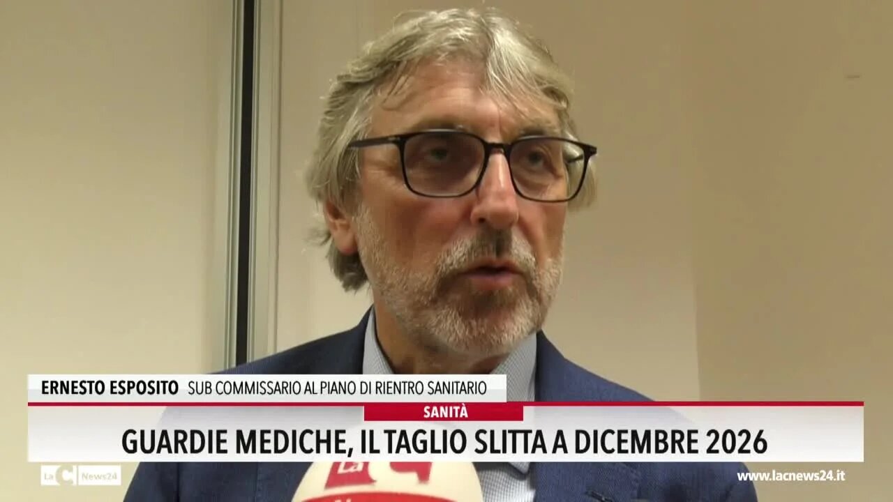 Guardie mediche, il taglio slitta a dicembre 2026