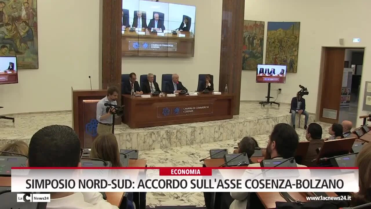 Simposio nord-sud accordo sull'asse Cosenza-Bolzano