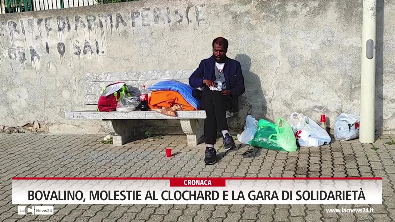 Bovalino, molestie al clochard e la gara di solidarietà