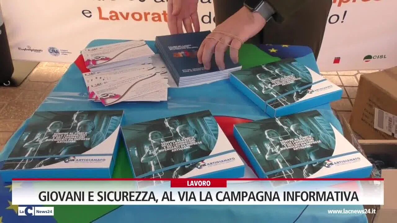 Giovani e sicurezza, al via la campagna informativa