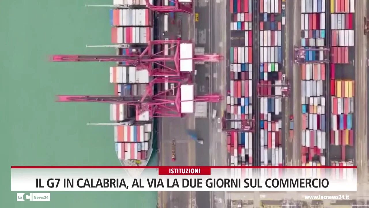 Il G7 in Calabria, al via la due giorni sul commercio