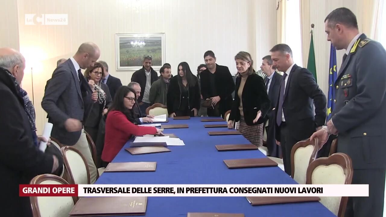 Trasversale delle Serre, in Prefettura consegnati nuovi lavori