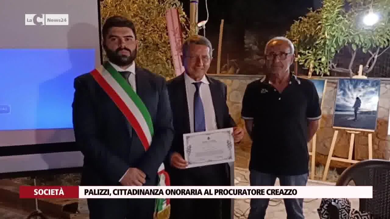Palizzi, cittadinanza onoraria al procuratore Creazzo