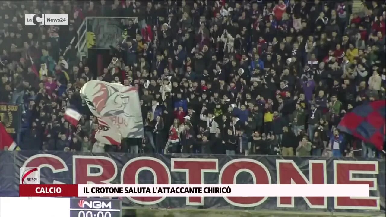 Il Crotone saluta l'attaccante Chiricò