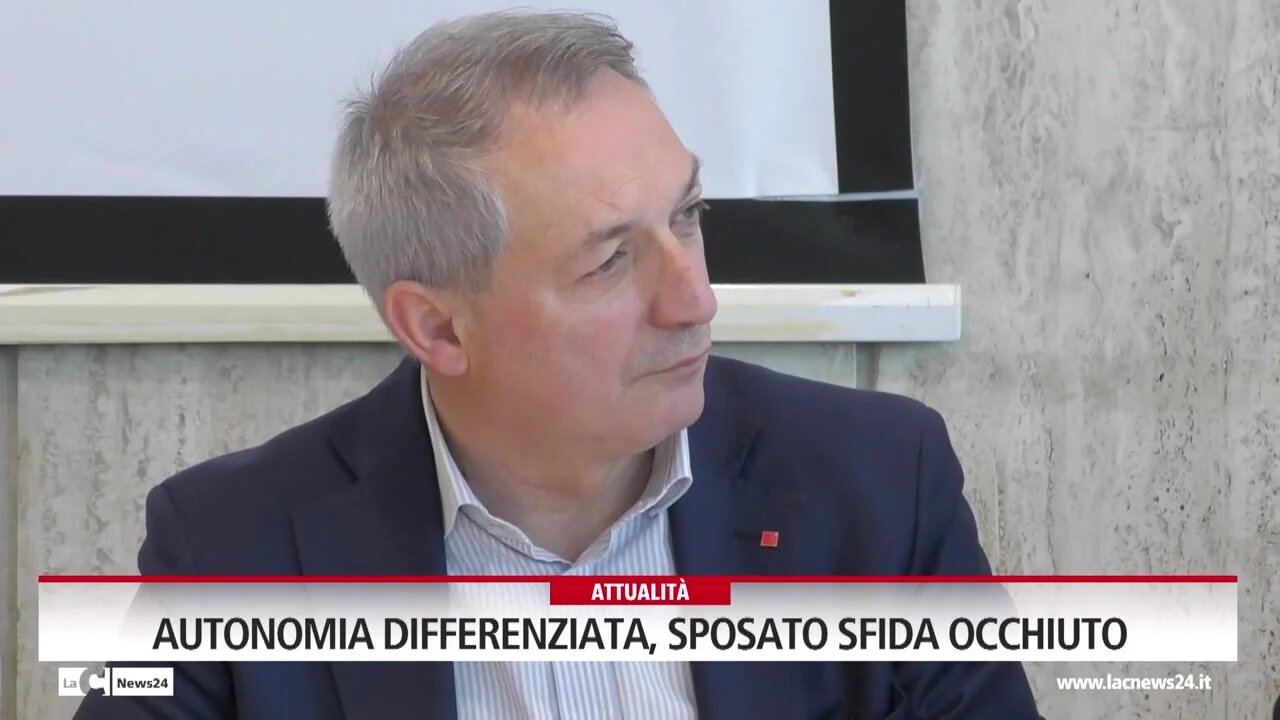 Autonomia differenziata, Sposato sfida Occhiuto