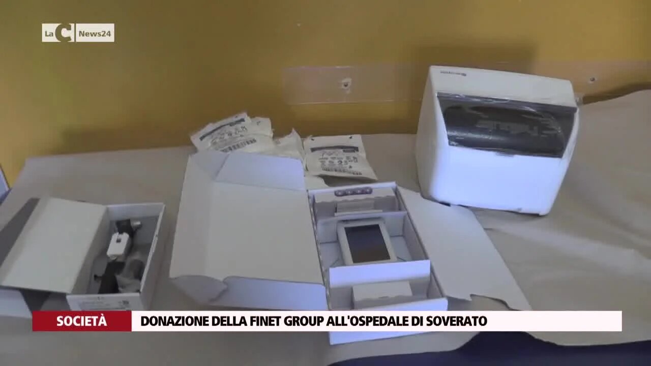 Donazione della Finet Group all'ospedale di Soverato