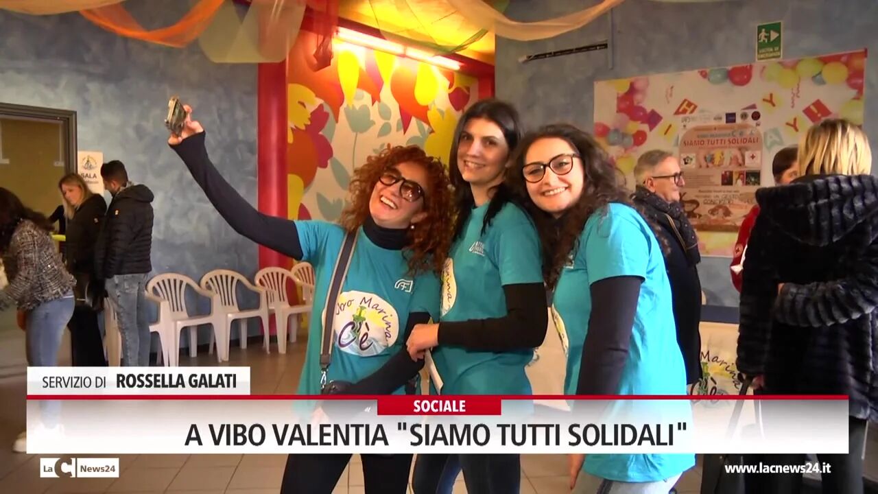 A Vibo Valentia "Siamo tutti solidali"