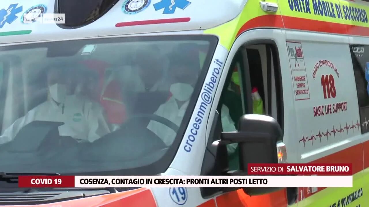 Cosenza, contagio in crescita: pronti altri posti letto