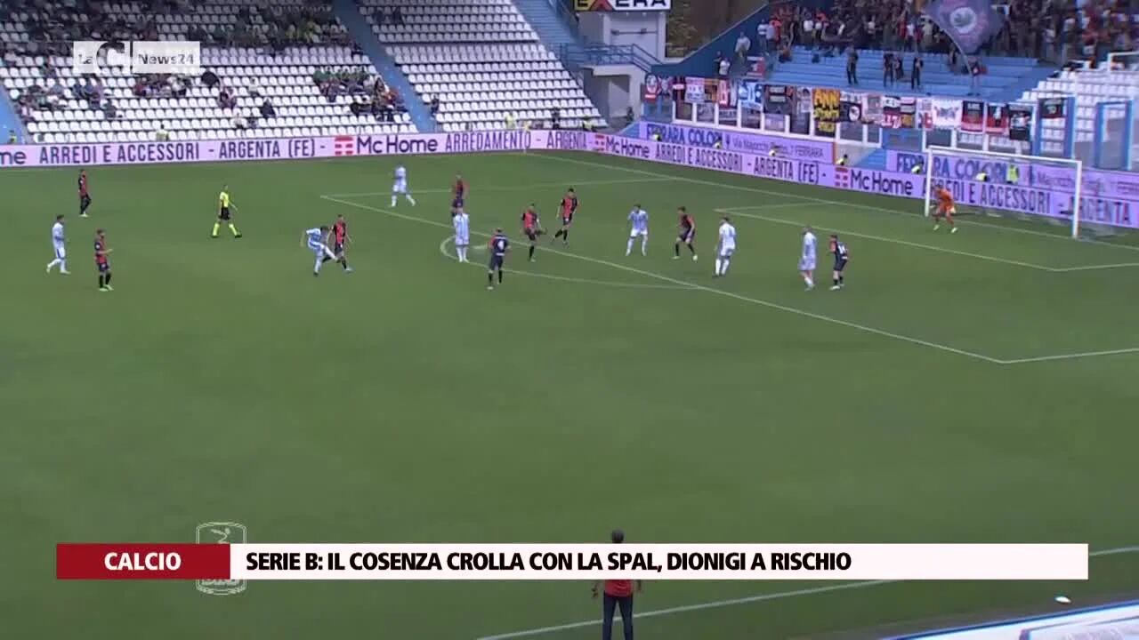 Serie B: il Cosenza crolla con la Spal, Dionigi a rischio