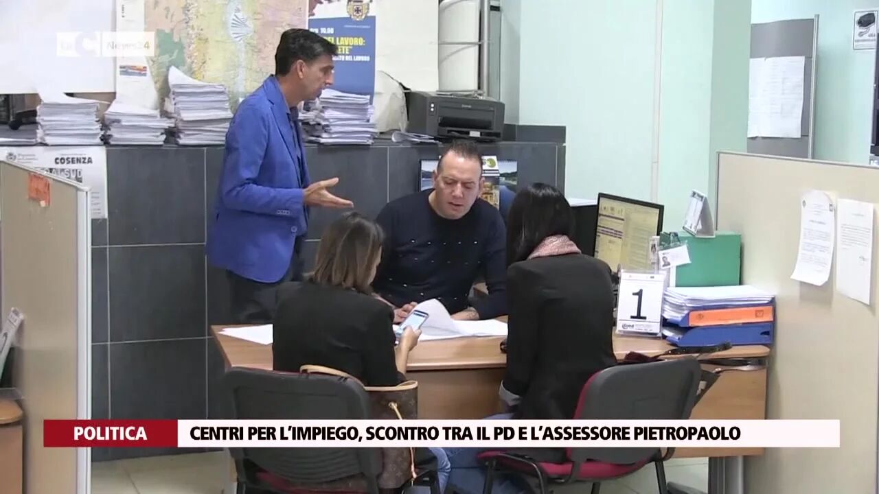 Centri per l’impiego, scontro tra il Pd e l’assessore Pietropaolo