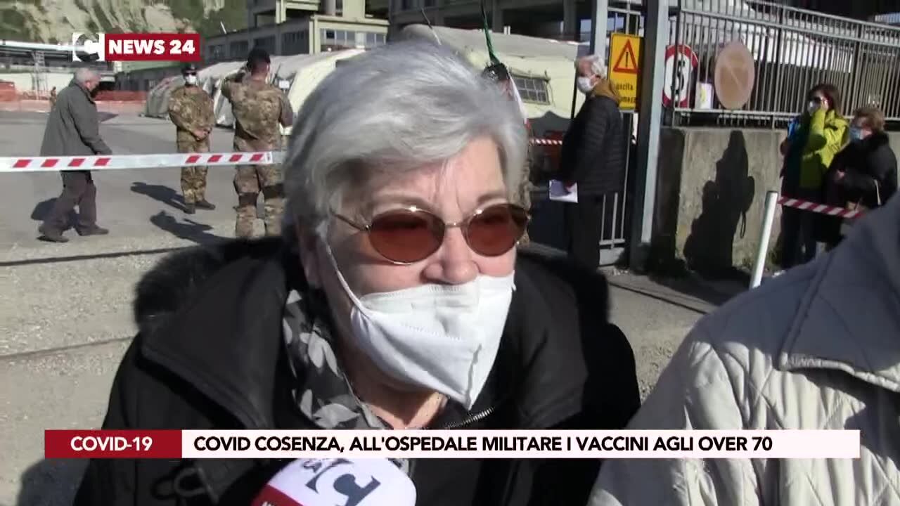 Covid Cosenza, all'ospedale militare i vaccini agli over 70