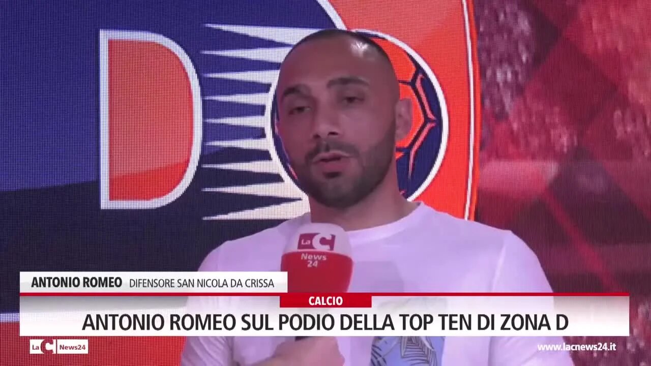 Antonio Romeo sul podio della top ten di Zona D