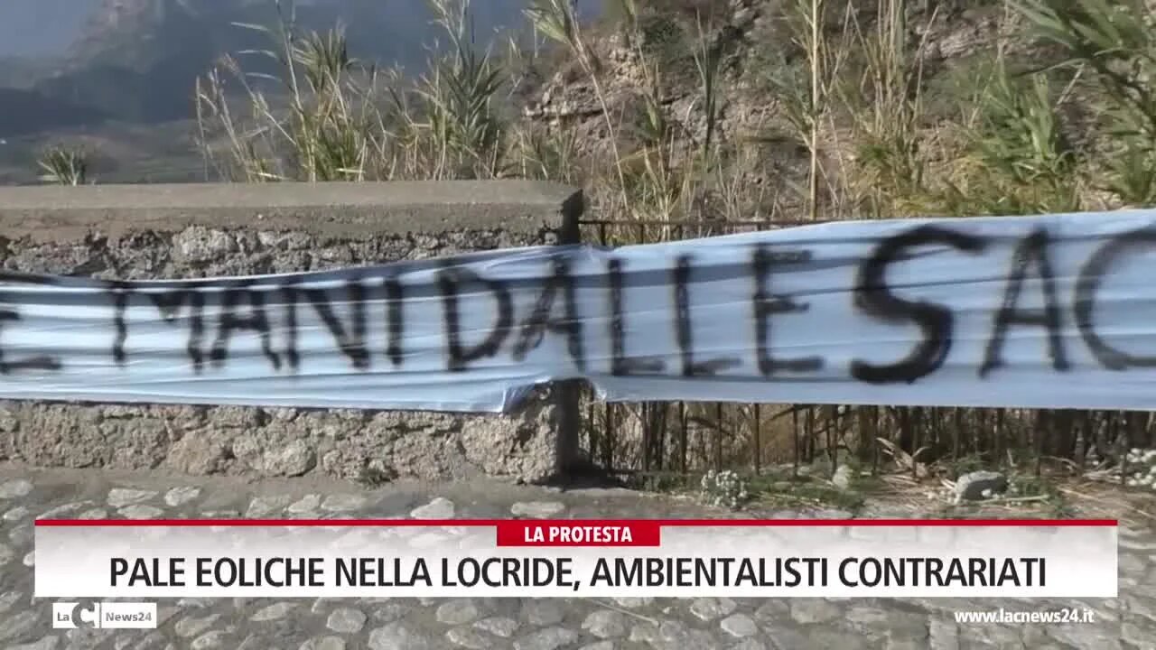 Pale eoliche nella Locride, la protesta degli ambientalisti