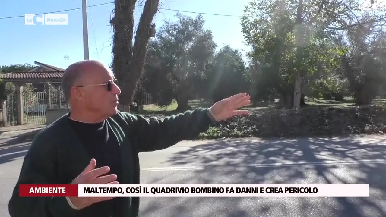 Maltempo, così il quadrivio Bombino fa danni e crea pericolo