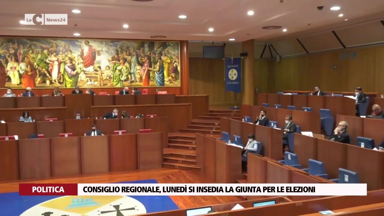 Consiglio regionale, lunedì si insedia la giunta per le elezioni