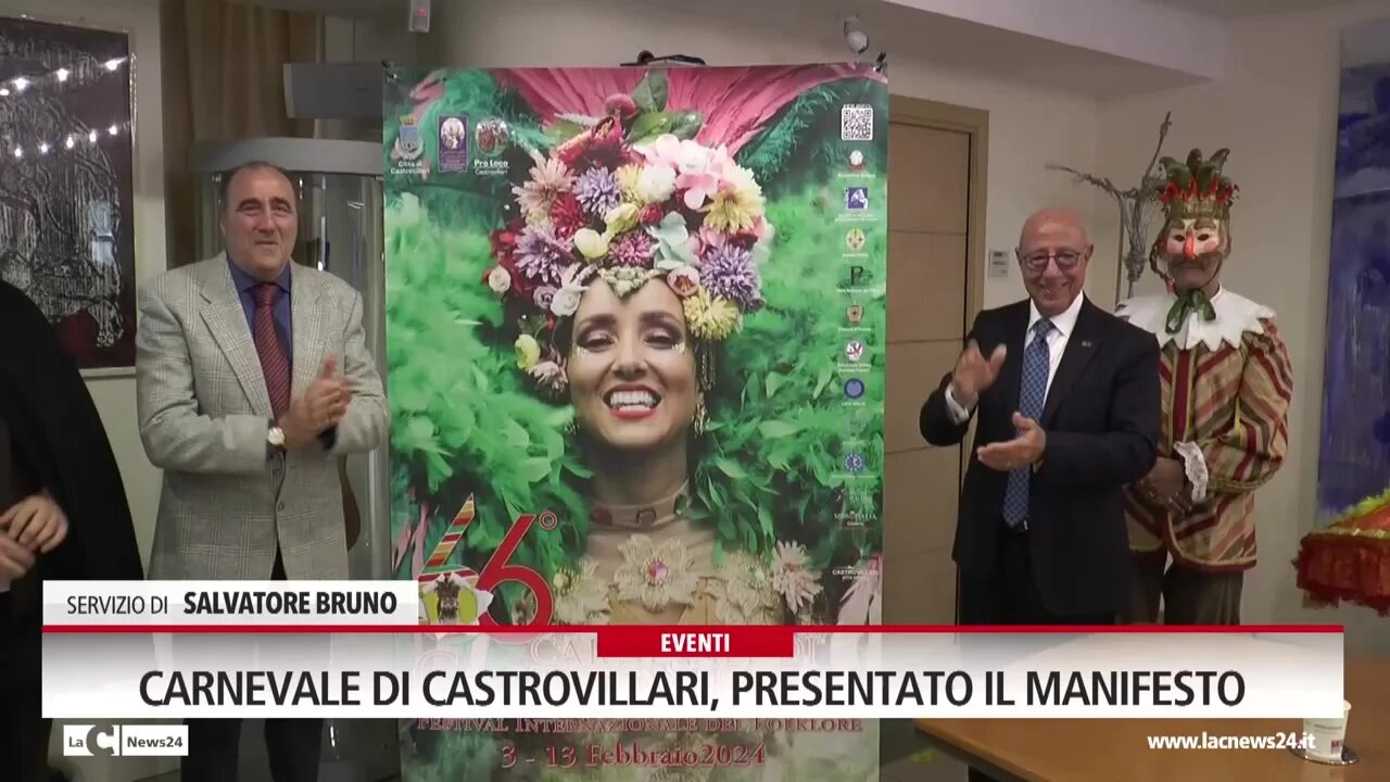 Carnevale di Castrovillari, presentato il manifesto