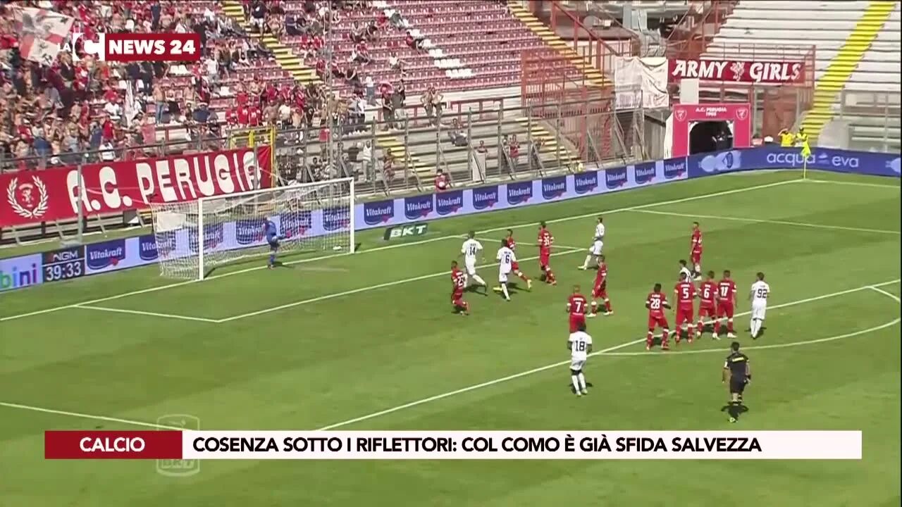 Cosenza sotto i riflettori: col Como è già sfida salvezza