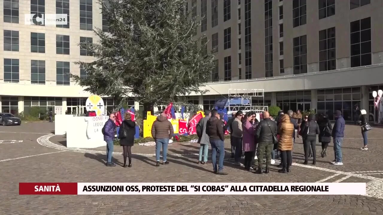 Assunzioni Oss, proteste del “Si Cobas” alla cittadella regionale