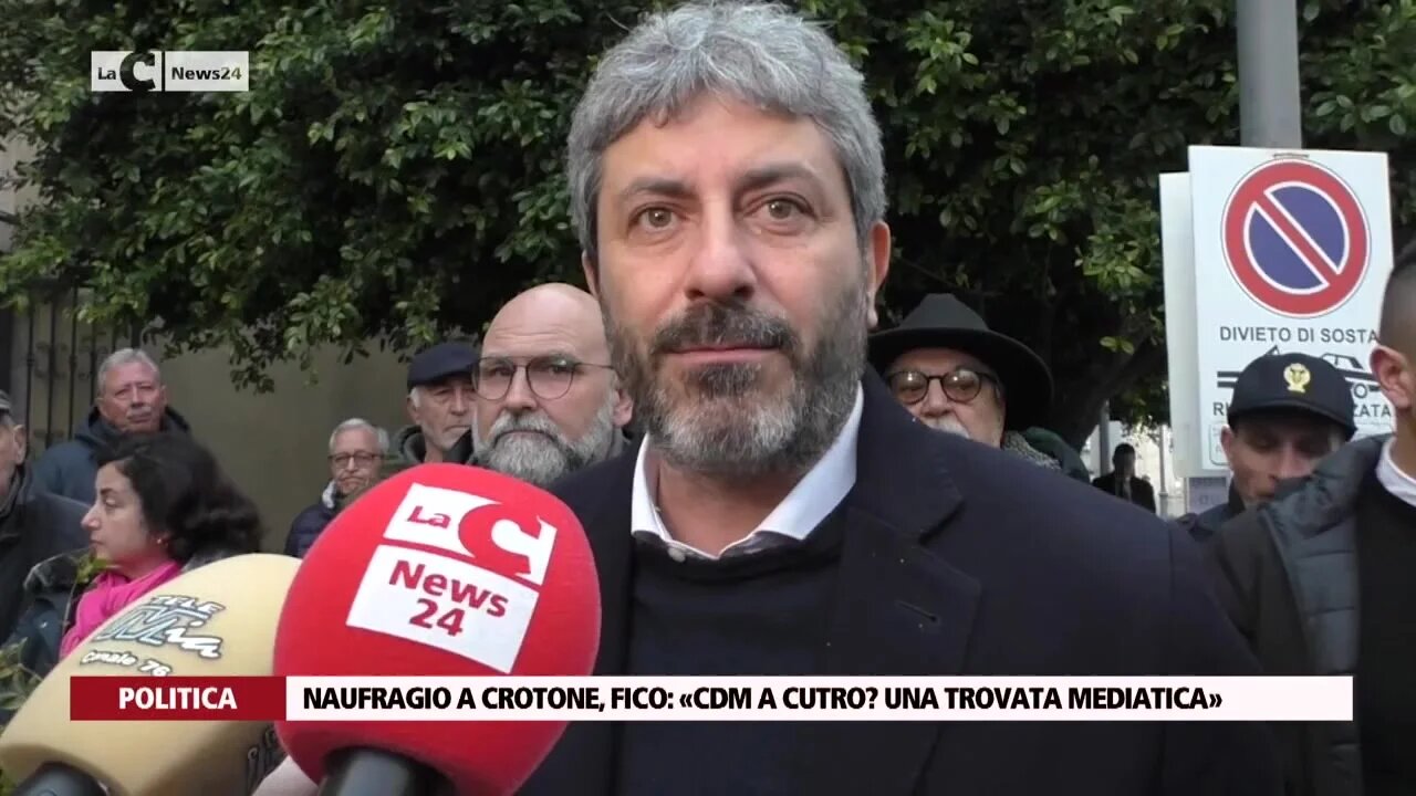 Naufragio a Crotone, Fico: «Cdm a Cutro? Una trovata mediatica»