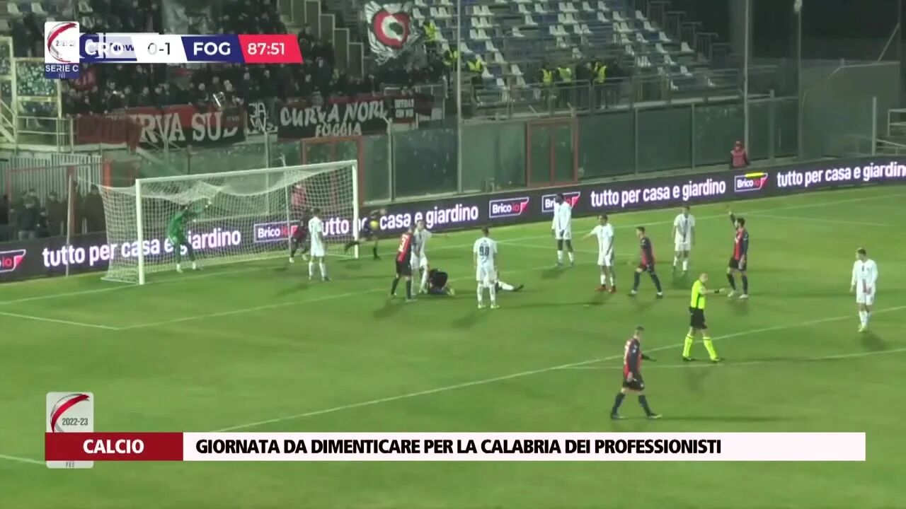 Giornata da dimenticare per la Calabria dei professionisti