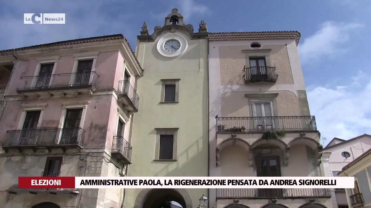 Amministrative Paola, la rigenerazione pensata da Andrea Signorelli