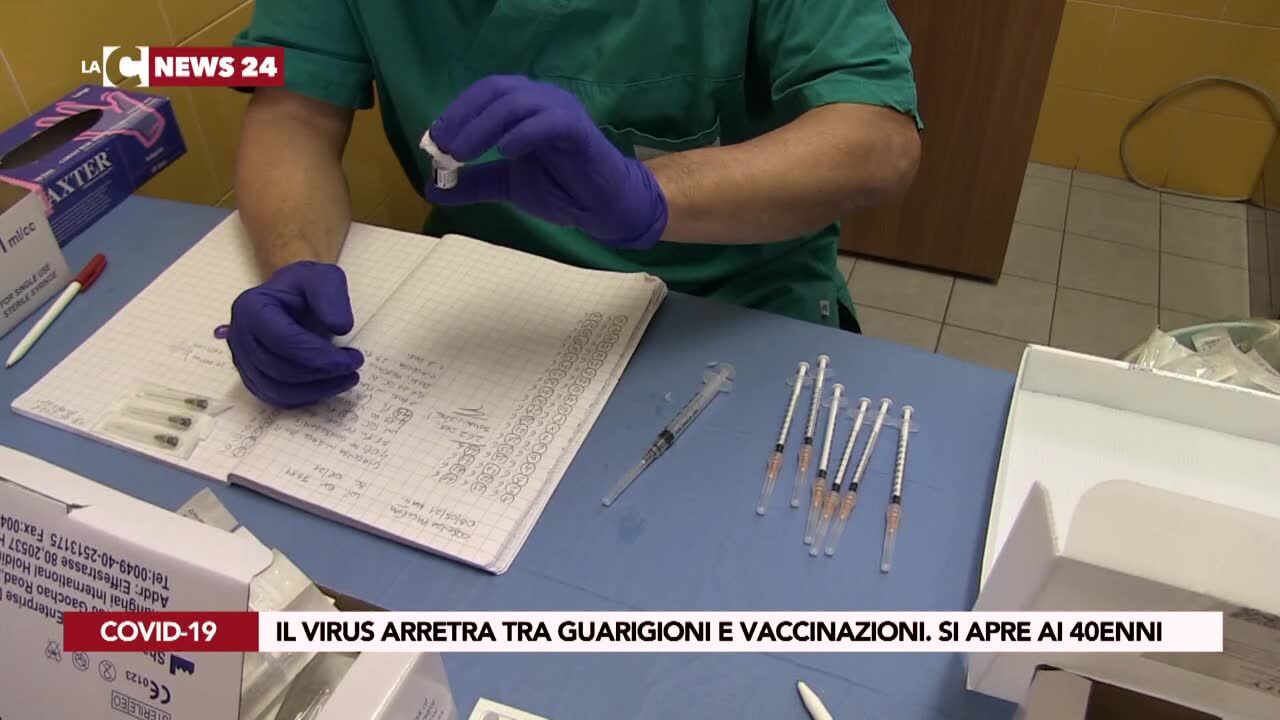 Il virus arretra tra guarigioni e vaccinazioni. Si apre ai 40enni