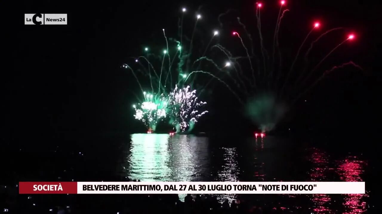 Belvedere marittimo, dal 27 al 30 luglio torna Note di Fuoco