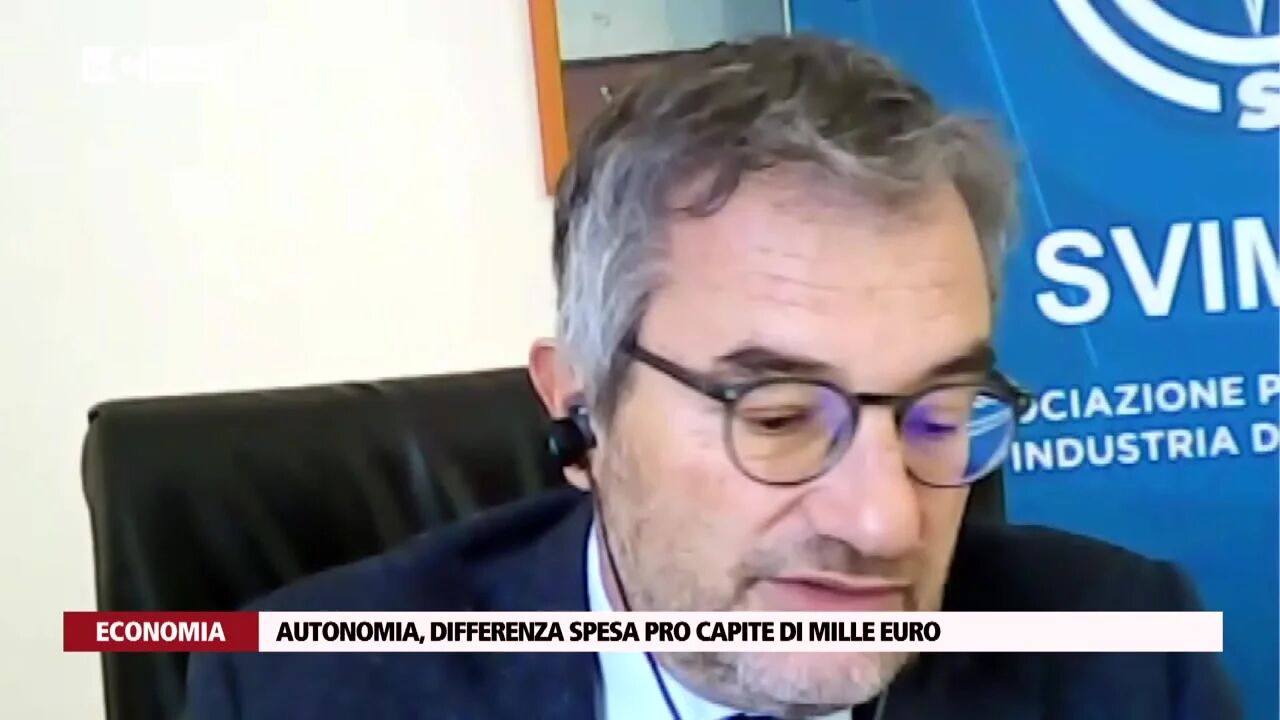 Autonomia differenziata, Bianchi (Svimez): «Sbagliata, già oggi divario di spesa Nord-Sud di mille euro pro capite»