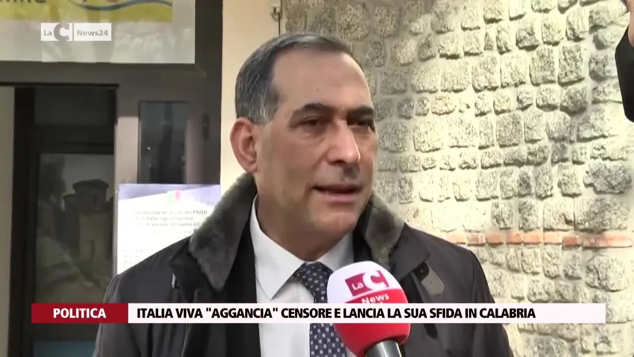 Italia Viva "aggancia" Censore e lancia la sua sfida in Calabria