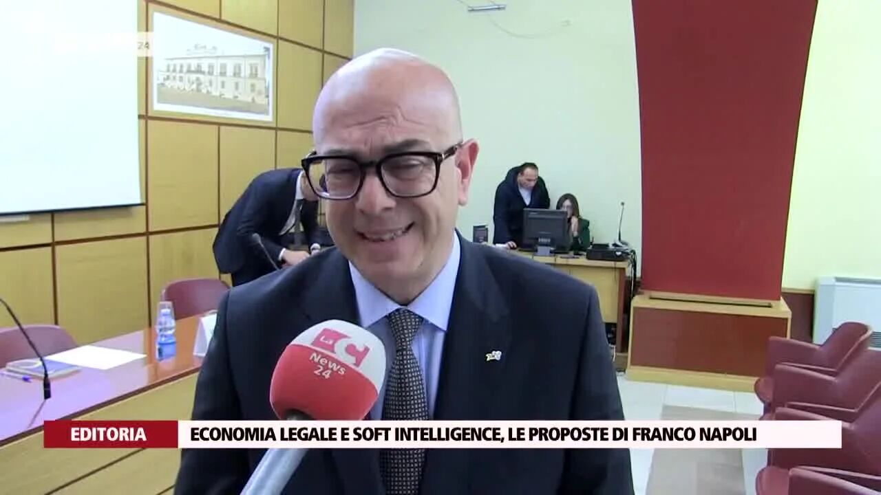 Economia legale e soft intelligence, le proposte di Franco Napoli