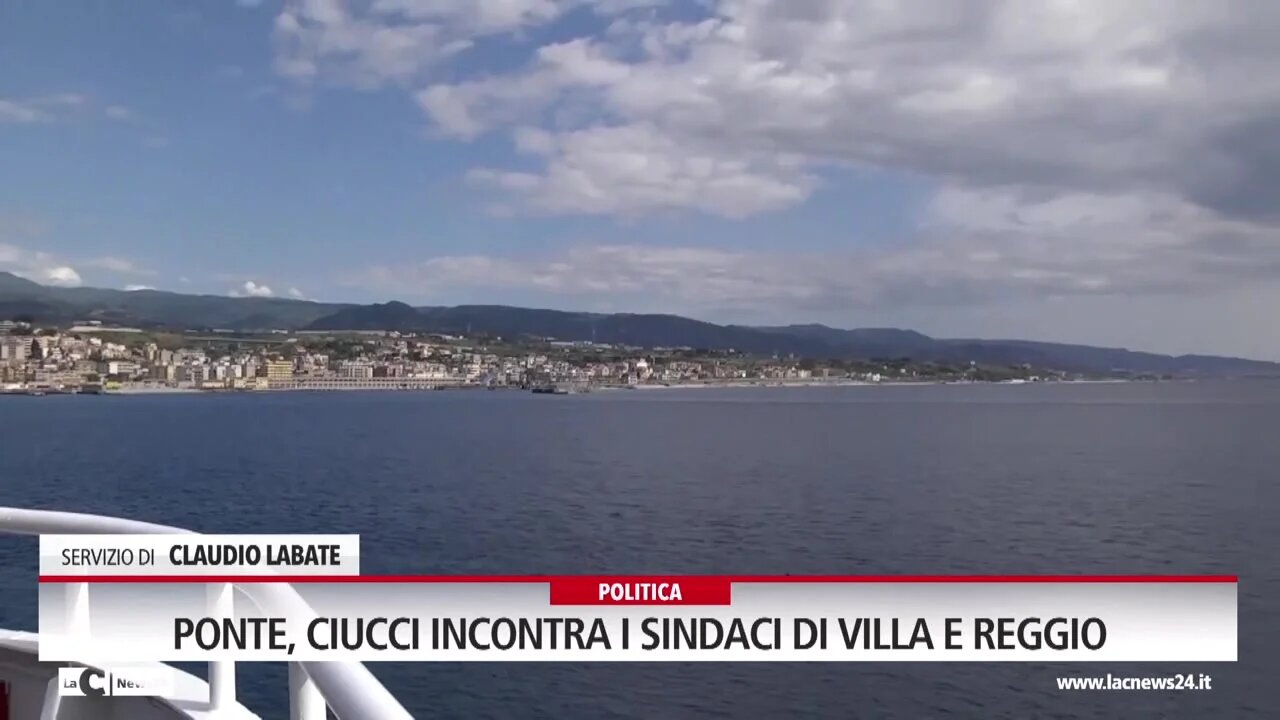 Ponte, Ciucci incontra i sindaci di Villa e Reggio