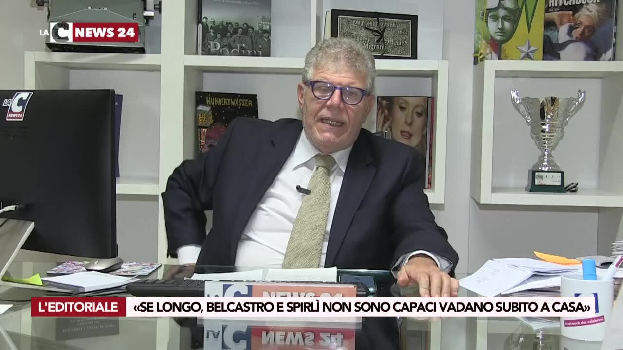«Se Longo, Belcastro e Spirlì non sono capaci vadano subito a casa»