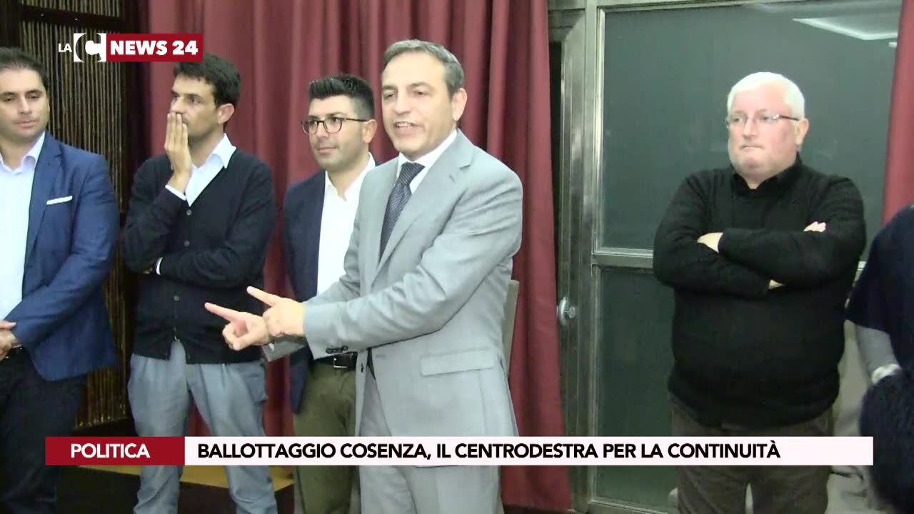 Ballottaggio Cosenza, il centrodestra per la continuità