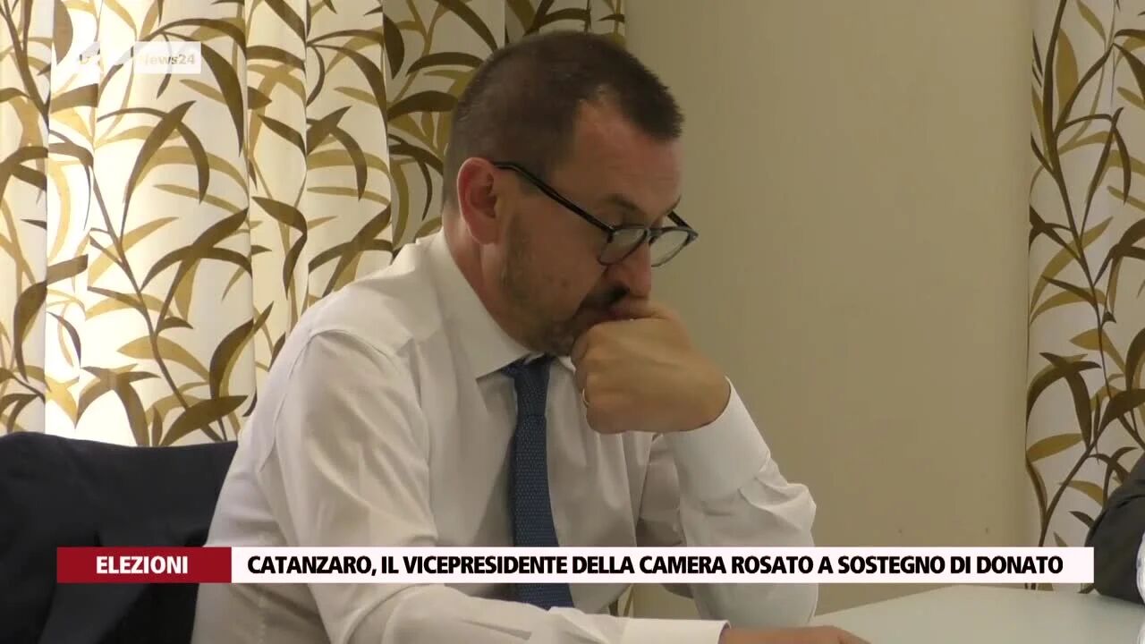 Catanzaro, il vicepresidente della camera Rosato a sostegno di Donato