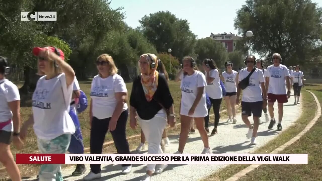 Vibo Valentia, la prevenzione di ViGi Walk invade il parco urbano: tutti in forma per il cuore