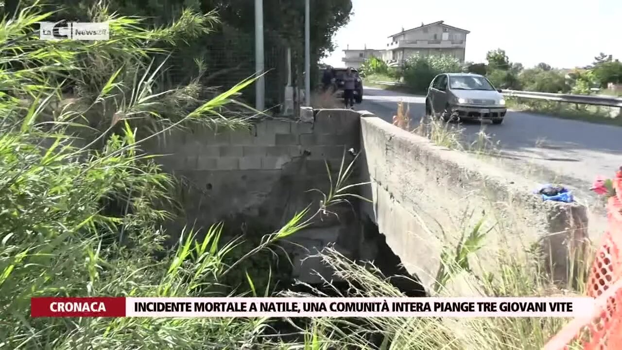 Incidente mortale a Natile, una comunità intera piange tre giovani vite