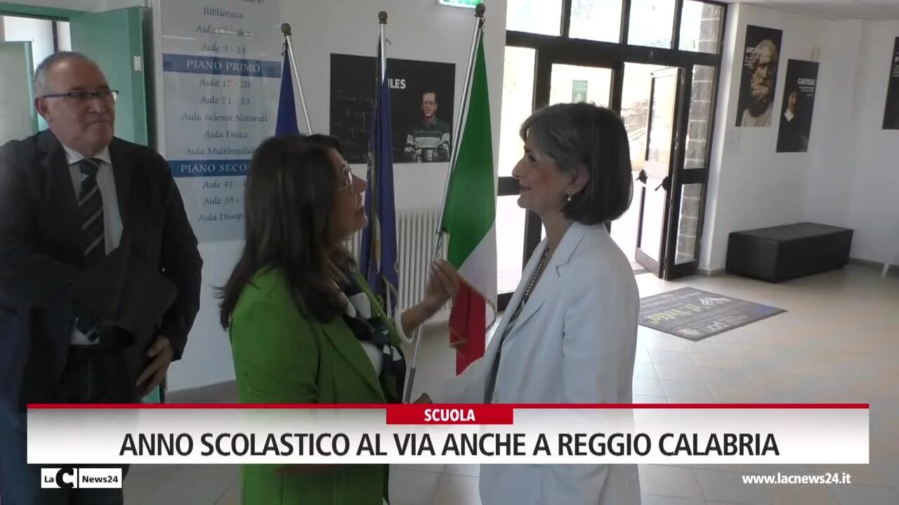 Anno scolastico al via anche a Reggio Calabria