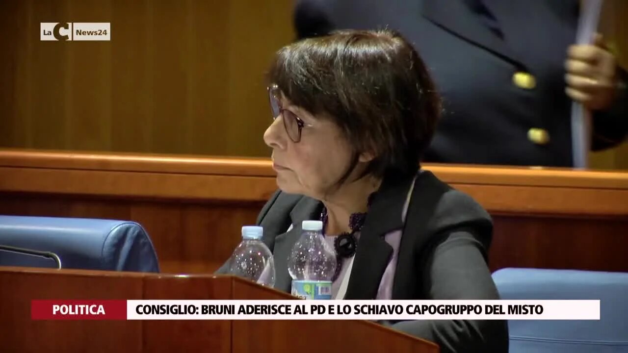 Consiglio: Bruni aderisce al Pd e Lo Schiavo capogruppo del Misto