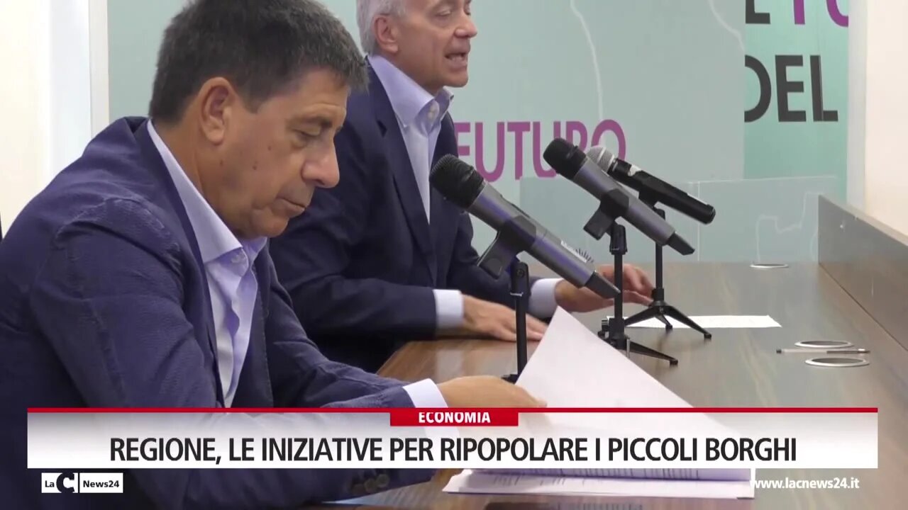 Regione, le iniziative per ripopolare i piccoli borghi