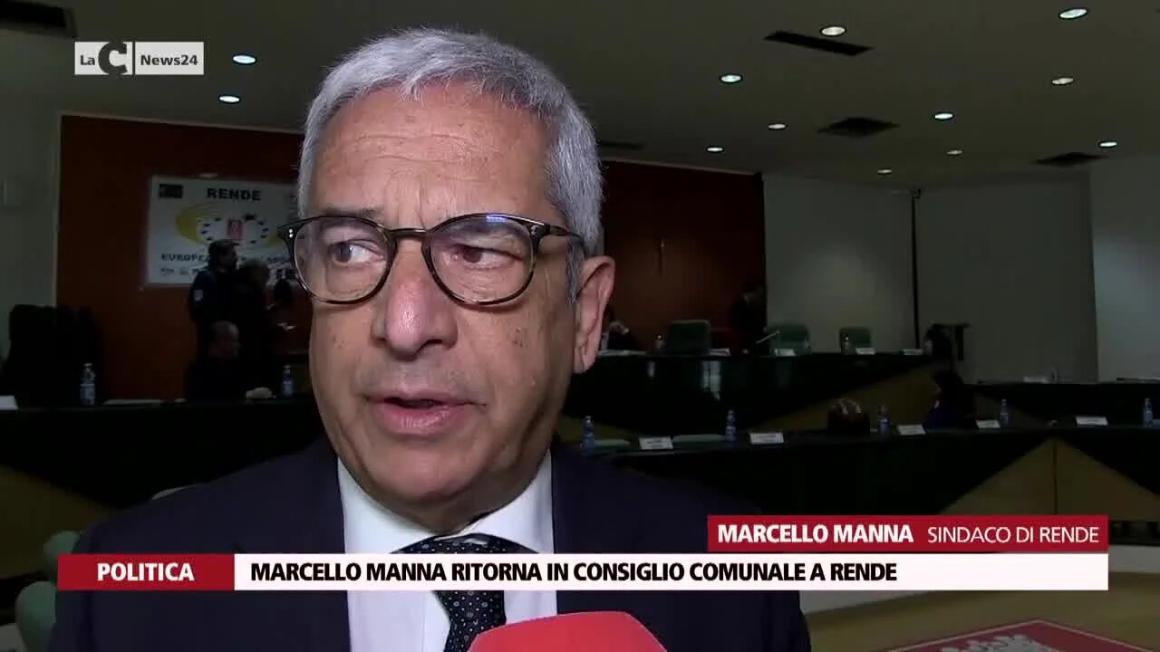 Marcello Manna ritorna in Consiglio comunale a Rende