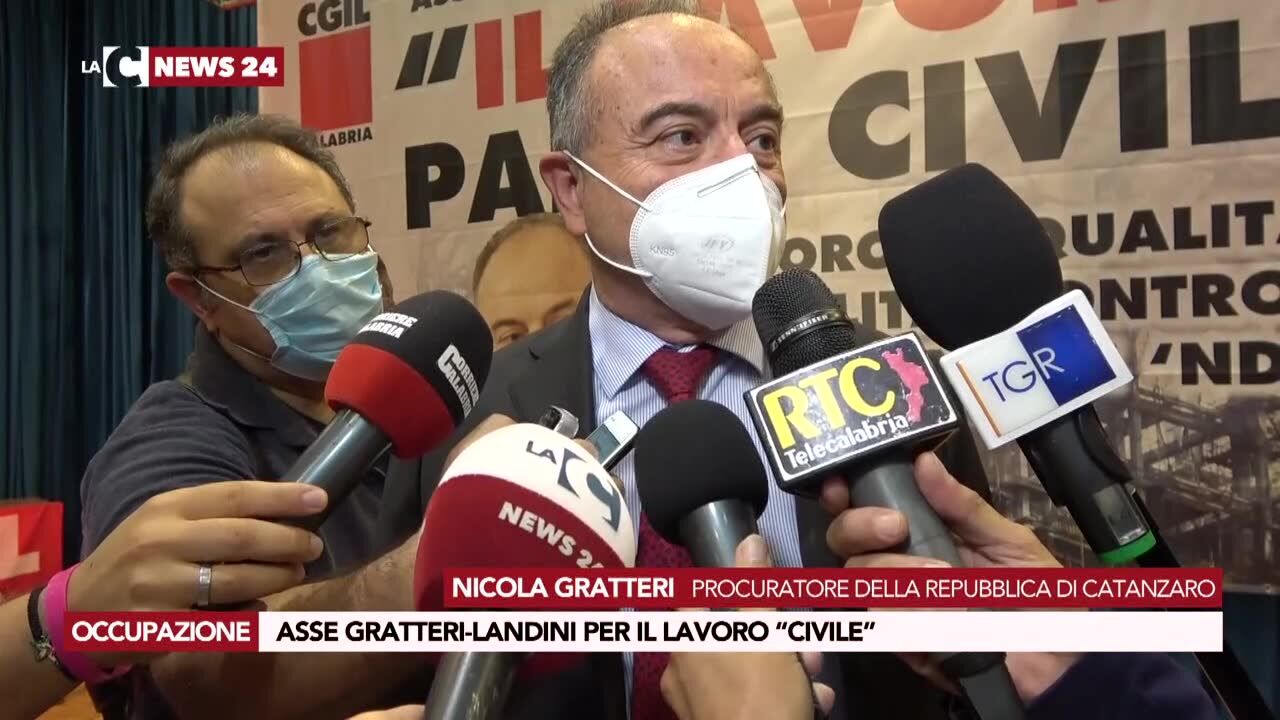 Asse Gratteri-Landini per il lavoro “civile”