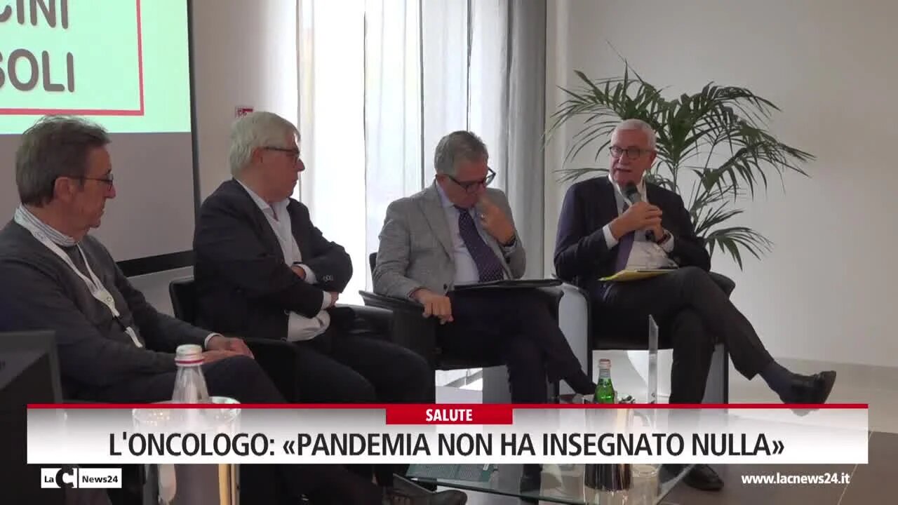 L' oncologo: «La pandemia non ha insegnato nulla»