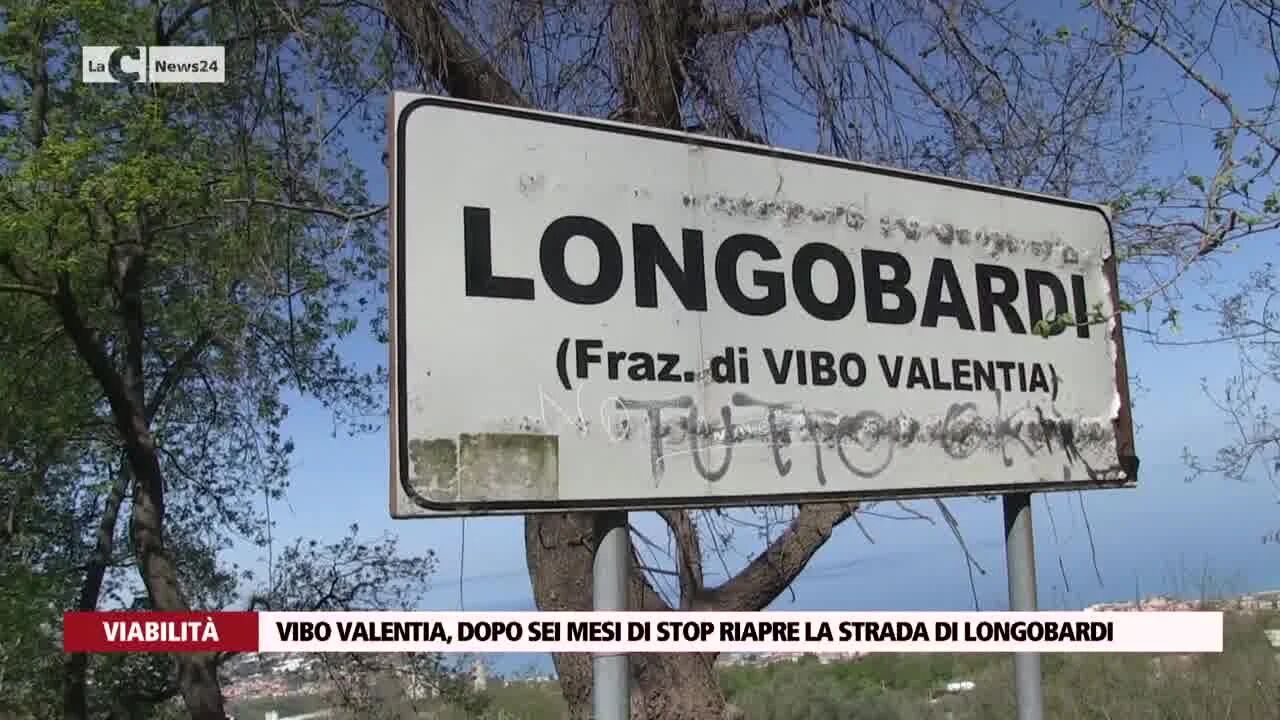 Vibo Valentia, dopo sei mesi di stop riapre la strada di Longobardi