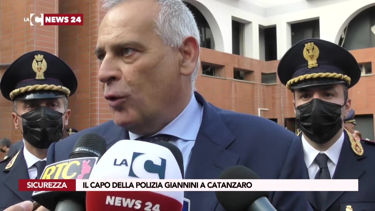 Il capo della polizia Giannini a Catanzaro