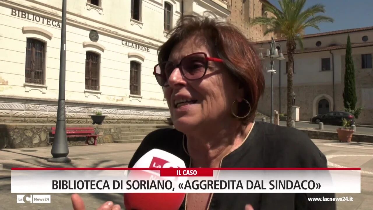 Biblioteca di Soriano, "aggredita dal sindaco"