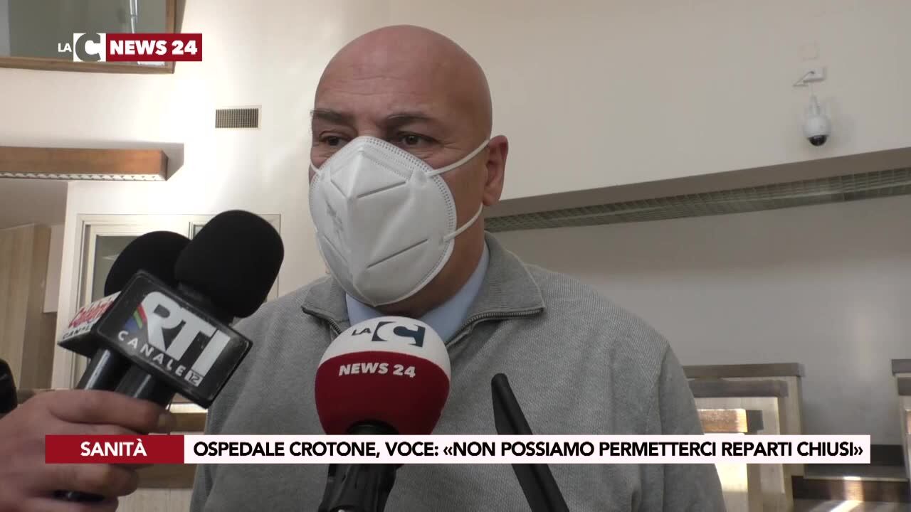 Ospedale Crotone, Voce: «Non possiamo permetterci reparti chiusi»