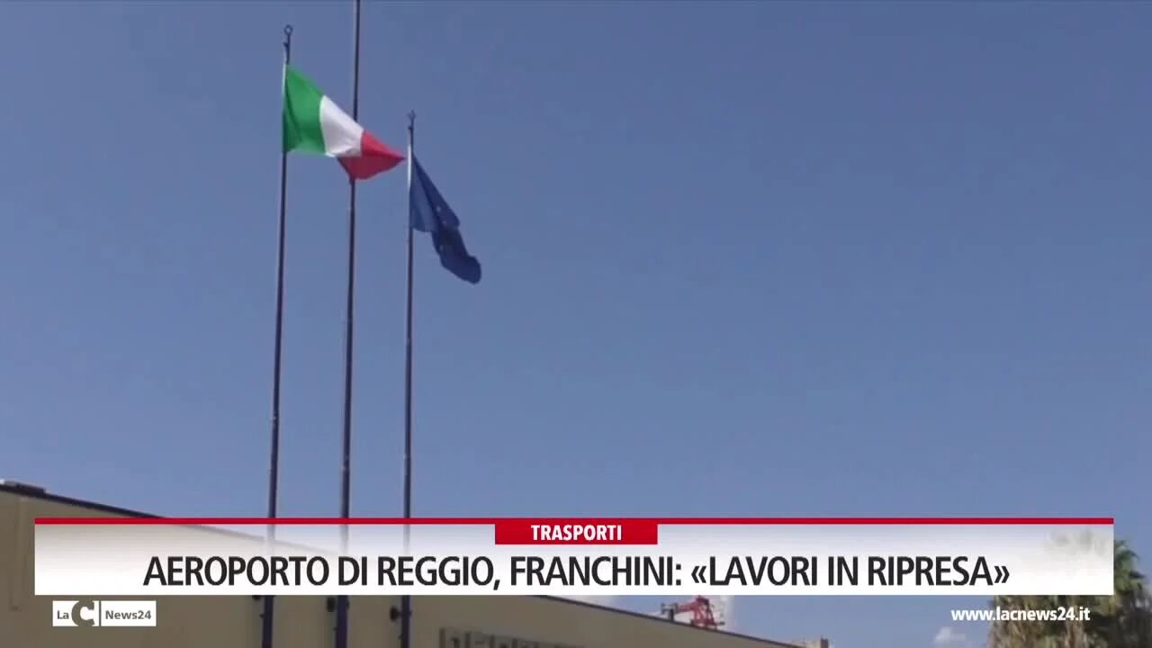 Aeroporto di Reggio, Franchini: «Lavori in ripresa»