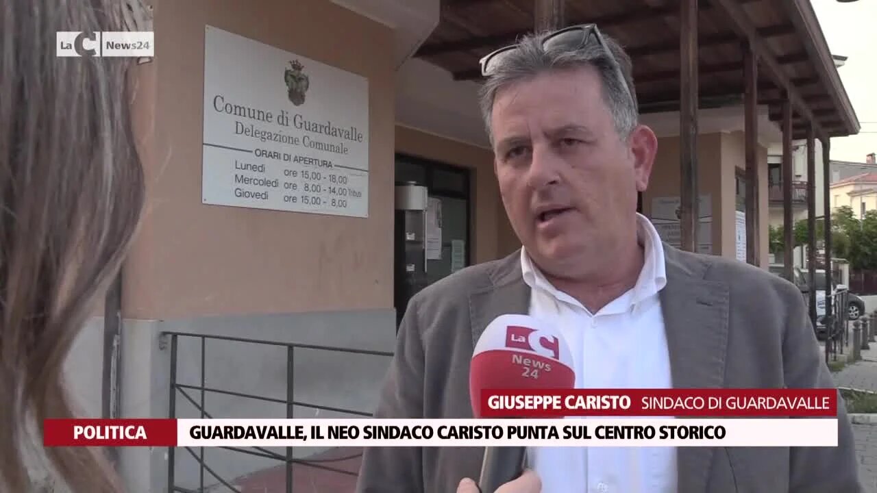 Guardavalle, il neo sindaco Caristo punta sul centro storico