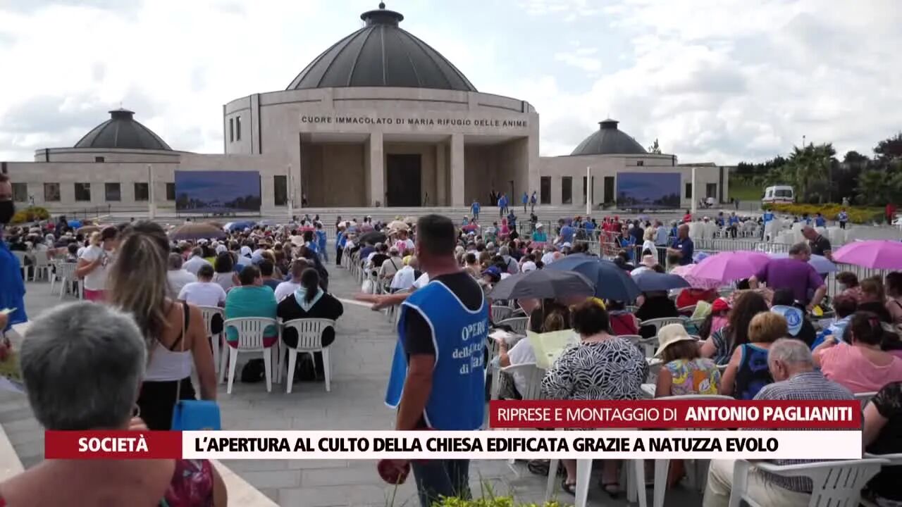 L’apertura al culto della chiesa edificata grazie a Natuzza Evolo